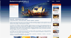 Desktop Screenshot of bestemmingaustralie.nl